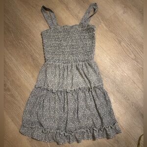 Jessica Simpson Black and off White Patterned Dress